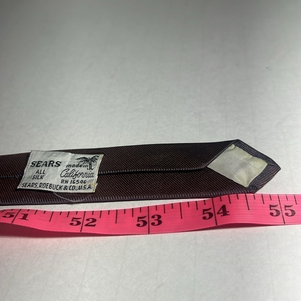 👨🏻💼vintage Sears tie light grey purple shine color collective - Picture 3 of 8